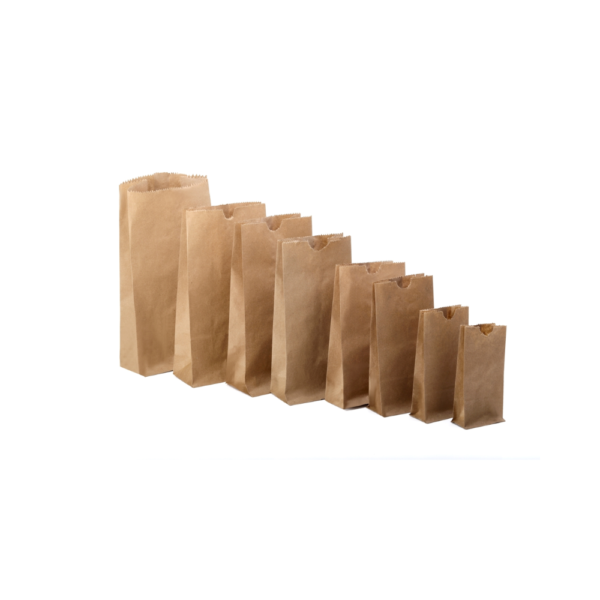 Bolsas de Papel para Alimentos en colombia x100 Unds de Diferentes Tamaños