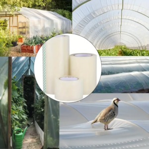 Usos de la Cinta para Invernaderos | Impermeable y de Alta Adherencia: Reparación de roturas en plásticos de invernaderos. Sellado de uniones en cubiertas y techos agrícolas. Refuerzo de áreas vulnerables al viento o la humedad. Mantenimiento de viveros, túneles agrícolas y cultivos protegidos. Protección adicional en proyectos de agricultura intensiva.