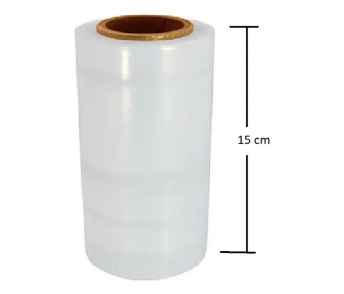 Rollo Película Stretch Vinipel Transparente 500 Mtrs x 15cm Ancho